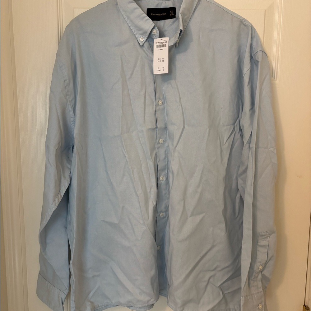 Abercrombie & Fitch Sky Blue Oxford Shirt